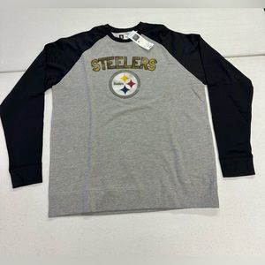 Pittsburgh Steelers NFL brand crew hoodie. L